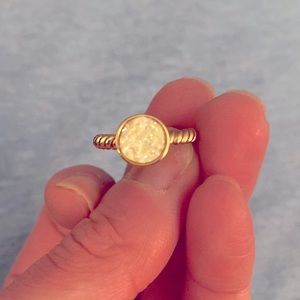 Druzy size 6 ring.